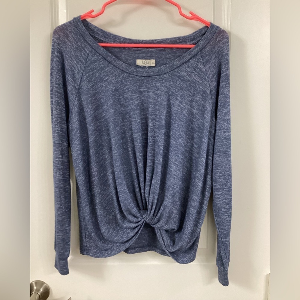 UGG Women's Heathered Blue Long Sleeve Top